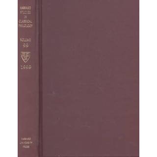 Harvard Studies in Classical Philology, Volume 99
