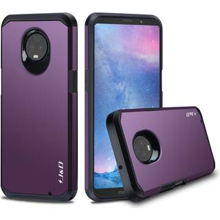 J & D -sag, der er kompatibel til Moto Z3 -sag Moto Z3 Play Case Heavy Duty Dual Layer Hybrid Shock Proof Protective Rugged Bumper Case for Motor