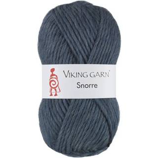 Viking Snorre 227 Jeansblå Indhold: 100% Highland Merino Uld Vægt/længde: 100 g = ca. 100 meter Anbefalede pinde: 7.00-8.00 mm Strikkefasthed: 10 cm = 12 m Vask: Skånevask 30°C uden skyllemiddel / Tåler ikke tørretumbling / Tørres fladt.