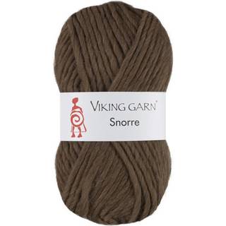 Viking Snorre 208 Brun Indhold: 100% Highland Merino Uld Vægt/længde: 100 g = ca. 100 meter Anbefalede pinde: 7.00-8.00 mm Strikkefasthed: 10 cm = 12 m Vask: Skånevask 30°C uden skyllemiddel / Tåler ikke tørretumbling / Tørres fladt.