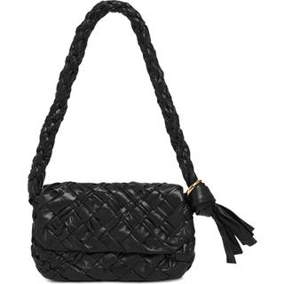 Bottega Veneta Kalimero Città Intreccio leather shoulder bag - black - One Size