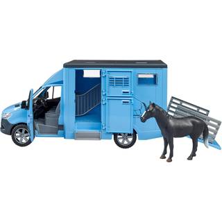 Bruder Mercedez Benz Sprinter animal transporter incl. 1 horse