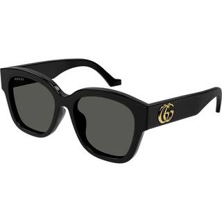 Gucci GG1550SK Asian Fit 001 54 Solbriller Kvinder Black - Black - 54mm