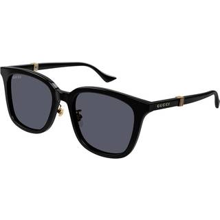 Gucci GG1498SK Asian Fit 001 54 Solbriller Mænd Black - Black - 54mm