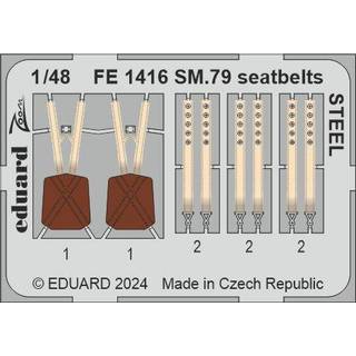 SM.79 seatbelts STEEL 1/48 EDUARD