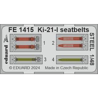 Ki-21-I seatbelts STEEL 1/48 ICM