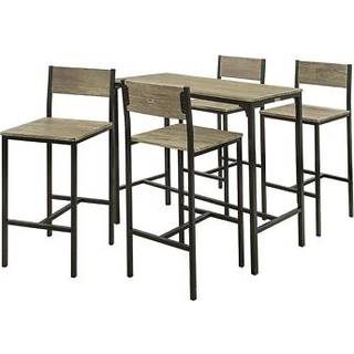SoBuy Barbord og 4 stole Spisegruppe OGT14-N