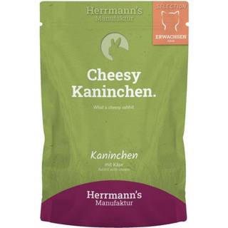 Herrmann's Manufaktur Selection Adult vådfoder til katte med kanin og ost 159.50 DKK/1 kg (20 x 100.0g)