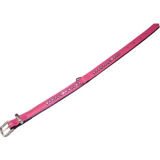 Halsbånd Crystal - Enkelt række - S - Pink