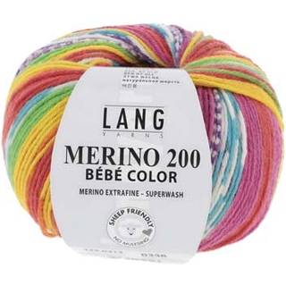 Lang Yarns Merino 200 Bebe Color 452 Indhold: 100% Superwash Merinould Vægt/længde: 50 g = 203 meter Anbefalede pinde: 2,5-3,5 mm. Strikkefasthed: 10 x 10 cm = 28 m x 32 p Vask: Finvask 40ºC / Brug aldrig skyllemiddel / Tørres fladt.