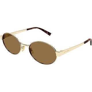 SAINT LAURENT Kvinde SL 692 004 Solbriller Metal Guld Brun Rund