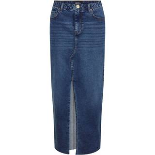 Pieces Pcjessie high waist ankle denim skirt Medium Blue Denim M