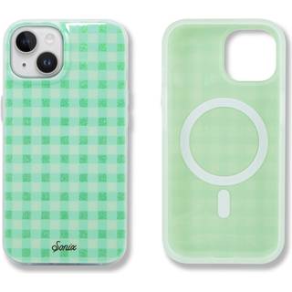 Sonix -sag til iPhone 15 Plus iPhone 14 Plus | Kompatibel med MagSafe | 10ft drop testet | Minty Gingham
