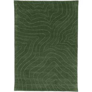 Håndtuftet uldtæppe Aaron