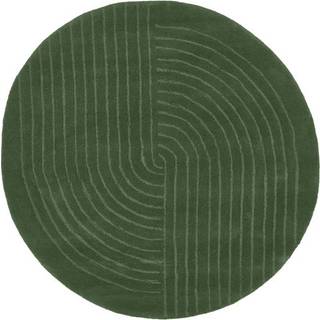 Rund uldtæppe Mason, håndtuftet