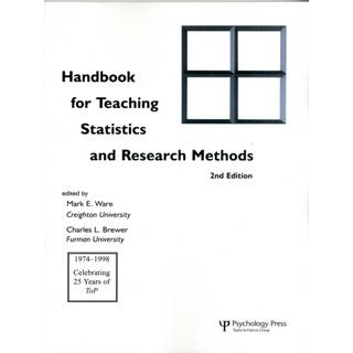 Handbook for Teaching Statistics and Research Methods