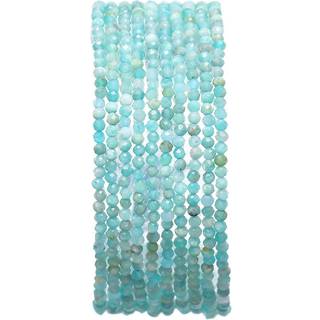 BEADIA facetteret naturlig Tianhe-sten runde lse halvdelstensperler til smykkefremstilling 2-2,5 mm 38 cm