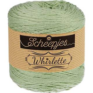 Scheepjes Whirlette 880 Delicious Indhold: 60% Bomuld og 40% Akryl Vægt/løbelængde: 100 gram/455 meter Anbefalet pind: 3.50-4.00 mm Strikkefasthed: 10x10 cm = 25m x 44p (p3.50mm) Maskinvask: 40°, tørres fladt.
