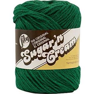 Lily Sugar 'n Cream Det originale faste garn 2,5 oz Medium 4 gauge 100% bomuld - m?rk fyrretr? - maskinvask og t?r