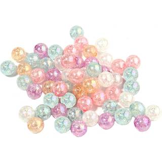 200 stk farvede akrylkrystallperler rundt kn?k glasperler charme til smykker, der g?r armb?nd ?rering halsk?de voksne perler DIY kunst h?ndv?rk p