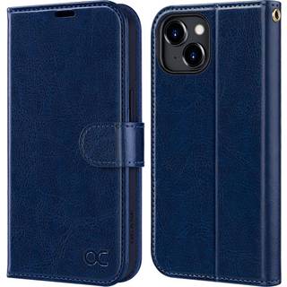 OCASE kompatibel med iPhone 15 tegnebog kasse PU l?der flip folio case med kortholdere RFID -blokerende kickstand [Shockproof TPU Inner Shell] Te