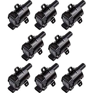 MAS S?t med 8 Round Ignition Coils Pack kompatibel med Chevy GMC Silverado 1500 2500 Tahoe Suburban Express Sierra Savana Yukon XL Escalade V8 Re