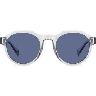 Polaroid Unisex PLD 6207/S KB7/C3 Solbriller Polycarbonat Grå Blå Geometrisk Polariseret