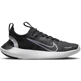 Nike Free Run Flyknit Next Nature Neutral Running Shoe Women - Black, White, Size 5 - black