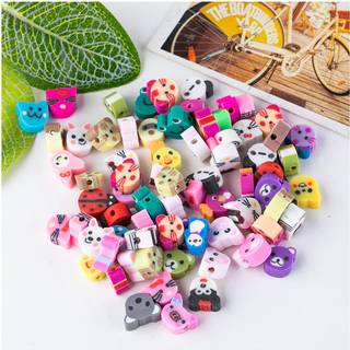 200 stk farverige dyreperler til smykker 10 mm blandet polymer ler perler bl?de diy perler til halsk?de armb?nd h?ndlavet fremstilling