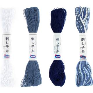 Olympus Sashiko Thread 20m Skein Color Bundles (Traditional: 52-01-10-18)