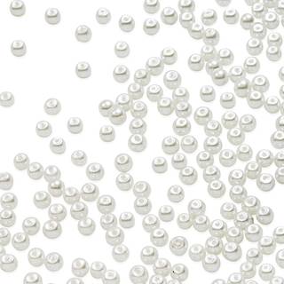 Expo International 4mm Glass Pearl Beads Alsidige runde glasperler Elegante perler til smykker brud og DIY projekter naturlige