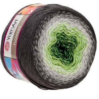 Garnkunst blomster garn 55% bomuld 45% akryl 250gr 1094yd flerfarvet bomuld garn regnbue h?klet garn for?r sommer 2 sport garn (291)