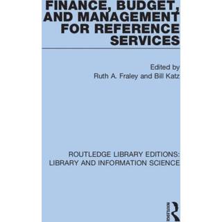 Finance, Budget, and Management for Reference Services