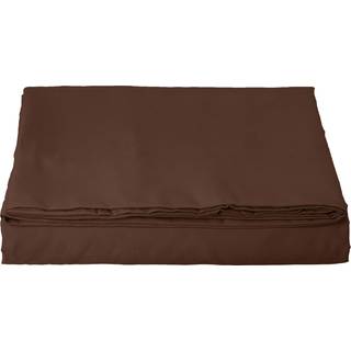 Luksus fladt ark på Amazon Elegant Comfort Wrinkle-Free 1500 Premier Hotel Quality 1-Piece Flat Sheet California King Size Chocolate Brown
