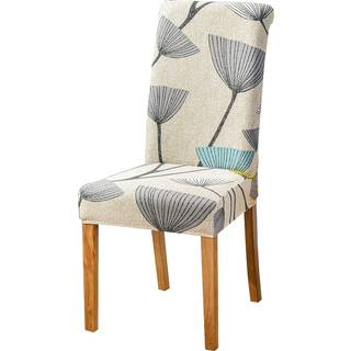 Lalluxy Pretson Chairstol Slipcovers til spisestuestol s?de d?kker stolbeskyttere til festdyrbeskyttelse universal pasform bl?d polyester (s?t af