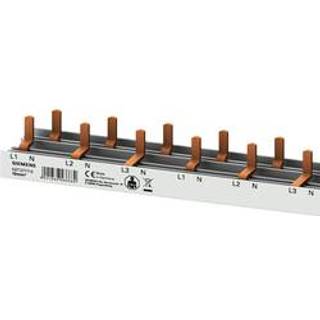 Siemens Pin skinne 10mm2, 3P/n komp+as 1000mm