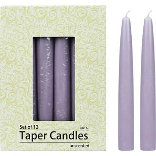 Zest-stearinlys 12-delt koniske stearinlys 6-tommer lavendel