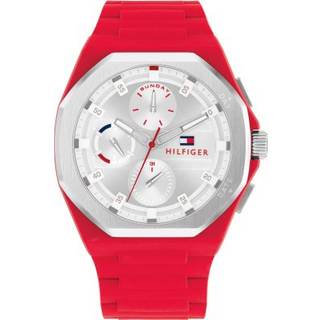 Tommy Hilfiger 1792123 Red Silicone Strap Watch - W95336