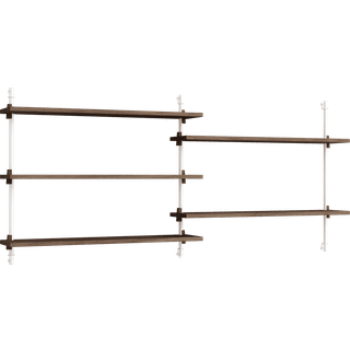 Moebe Wall Shelving WS.65.2 Eg/Rustfri Stål