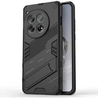 OnePlus 12 Hybrid Håndværker Bagside Cover m. Kickstand - Sort