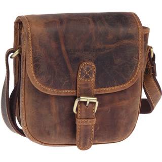 Jagdtasche Leder 21x21cm Vintage 1630 | Greenburry.de