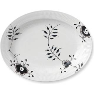 Royal Copenhagen Sort Mega Riflet fad - 36,5 cm
