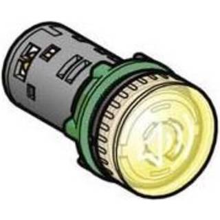 Schneider Lydgiver ø22 gul m/led 230vac