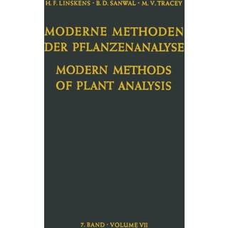 Modern Methods of Plant Analysis / Moderne Methoden der Pflanzenanalyse