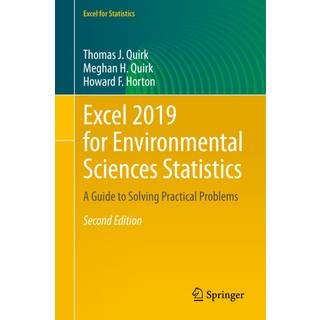 Excel 2019 for Environmental Sciences Statistics