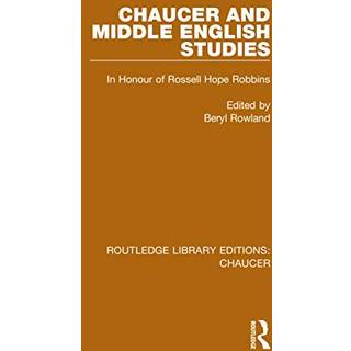 Chaucer and Middle English Studies