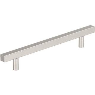 Amerock 10bx37178G10 | Satin Nickel Cabinet Pull | 6-5/16 tommer (160 mm) Center-til-center | 10 pakke | Bar tr?kker firkantet | M?bler hardware