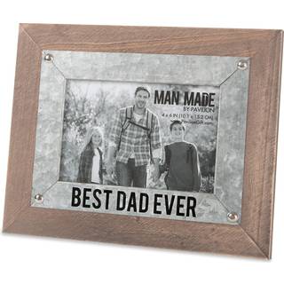Pavilion - Bedste far nogensinde - Tr? og metal 4x6 billedramme