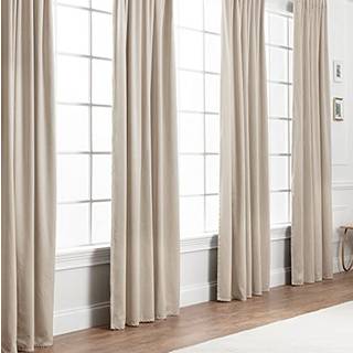 Chanasya Premium 2 -Panel Blackout Velvet Curtains - klassiske og solide gardiner til stue eller sovev?relse - 52 """" x 108 """" - Beige