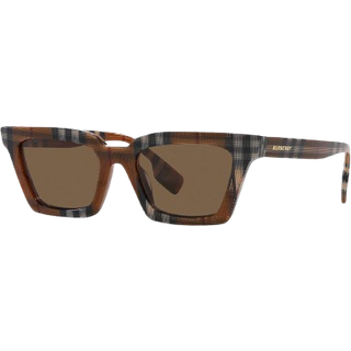 Burberry Kvinde BE4392U BRIAR 396673 Solbriller Acetat Brun Brun Firkantet Normal